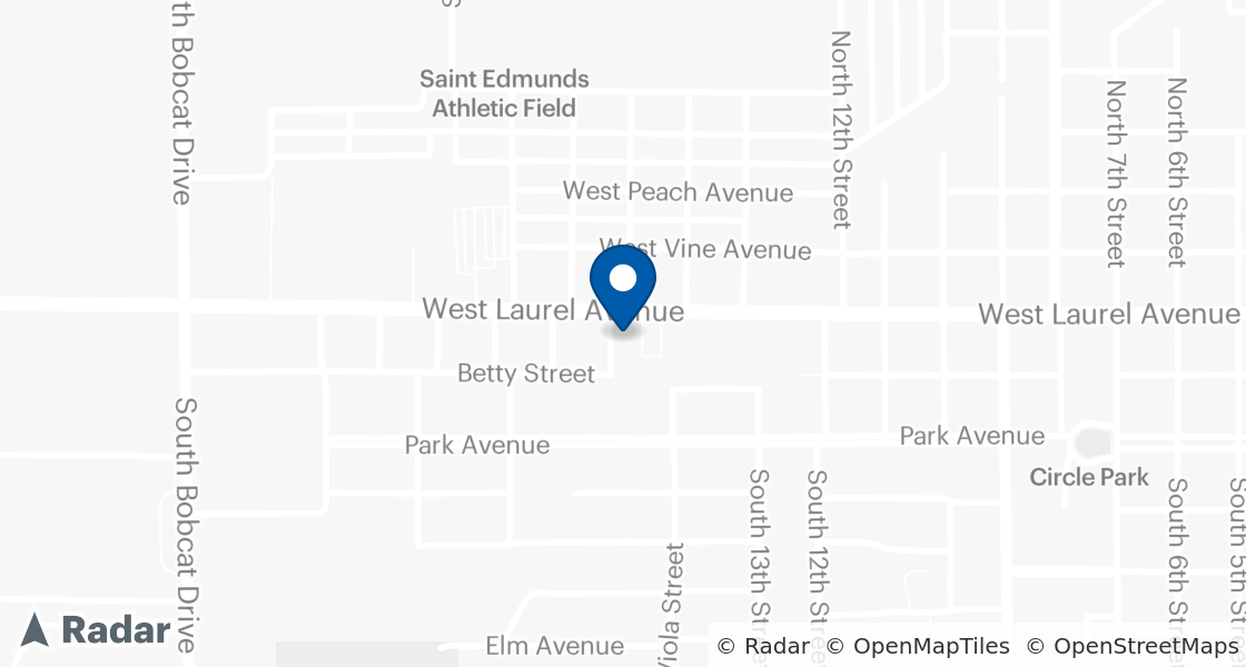 Map of Dairy Queen Location:: 1551 W Laurel Ave, Eunice, LA, 70535-4015